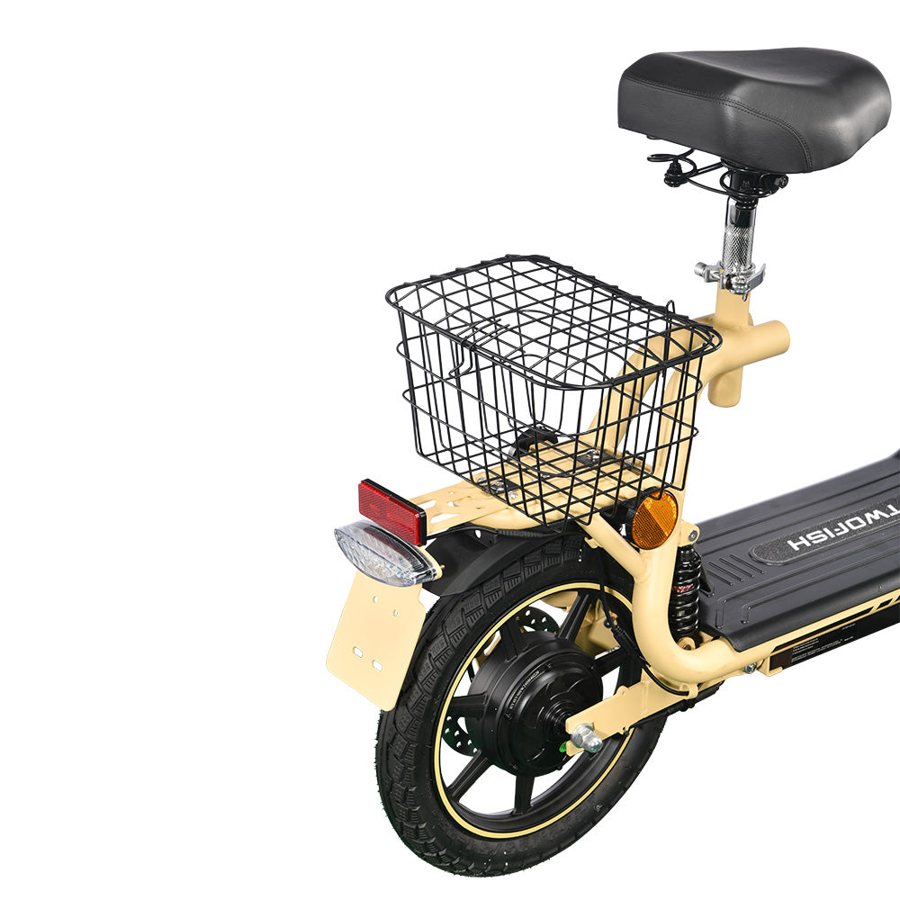 Two Fish Be TWOFISH M5 Elite: EEC-Certified Foldable Ebike with Basket – Effortles ...
