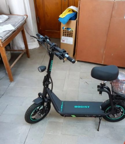 【BOGIST M5 Pro+】 Portable Mini folding eMotorcycle, 50~60 km long mileage, 500W, 48V, 15Ah battery, foldable electric scooter with seat [Ship from EU] photo review