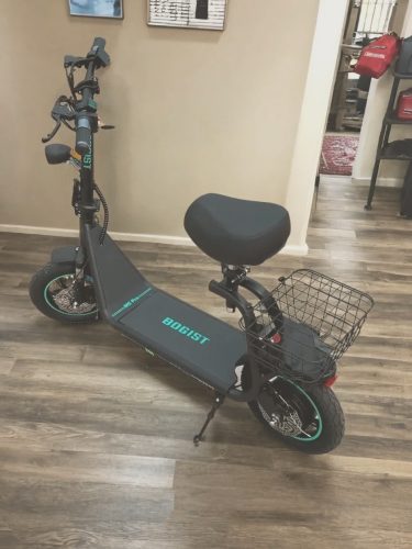 【BOGIST M5 Pro+】 Portable Mini folding eMotorcycle, 50~60 km long mileage, 500W, 48V, 15Ah battery, foldable electric scooter with seat [Ship from EU] photo review