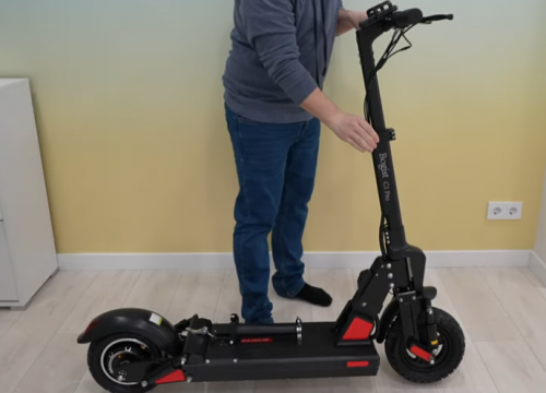 .AOVO®Bogist C1 Pro electric scooter with seat 45km, 13.6Ah, Innovative one-step folding style, Rate power: 500W, Max Power: 800W | UK&EU  free shipping photo review