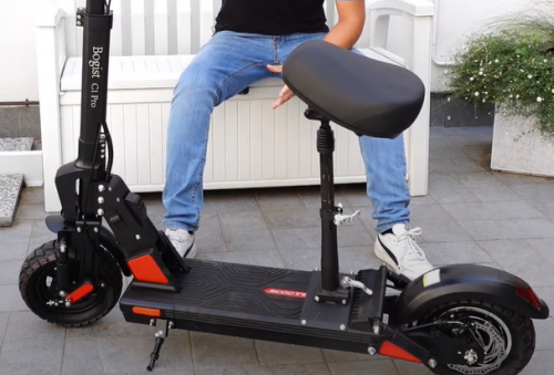 【Bogist C1 Pro】E-Scooter with seat | Super great discount, limited 10 days! Give away lock and bag, smartphone holder! Ship from Germany photo review