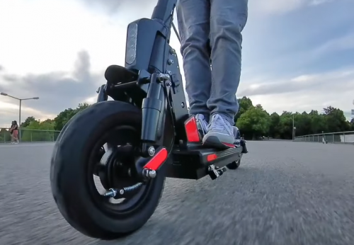 AOVO®Bogist C1 Pro | electric scooter with seat 45km, 13.6Ah, Innovative one-step folding style, Rate power: 500W, Max Power: 800W photo review