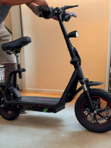 【BOGIST M5 Elite- Honey Whale】 (Zimablue version), Portable mini eMotorcycle, 500W, 48V, 45Km, 13.6Ah removable battery,14-inch Tire, EU or US shipping photo review