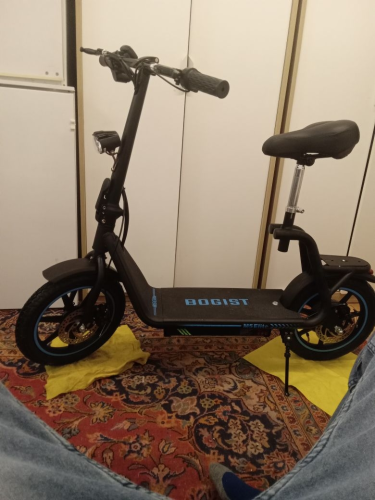 Bogist M5 Elite [EU Version] / Bogist AE86 origin [US version], Portable mini eMotorcycle, 500W, 48V, 45Km,13Ah removable battery,14-inch Tire, EU or US shipping, AOVO Backed photo review