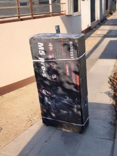 【BOGIST M5 Elite- Honey Whale】 (Zimablue version), Portable mini eMotorcycle, 500W, 48V, 45Km, 13.6Ah removable battery,14-inch Tire, EU or US shipping photo review