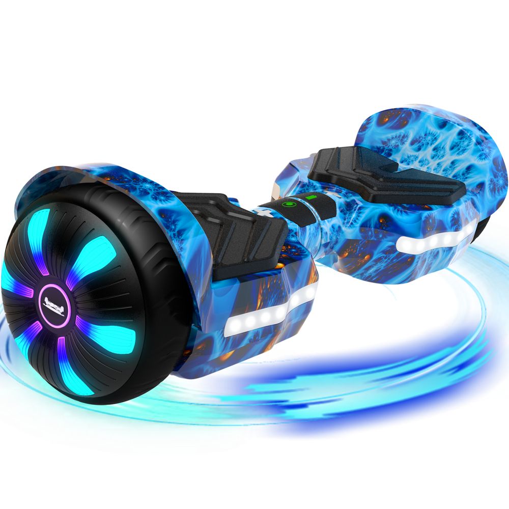 AOVO K1 6.5 Inch Max Speed 8.5 mph 15km h Hoverboard with Bluetooth LED Lights